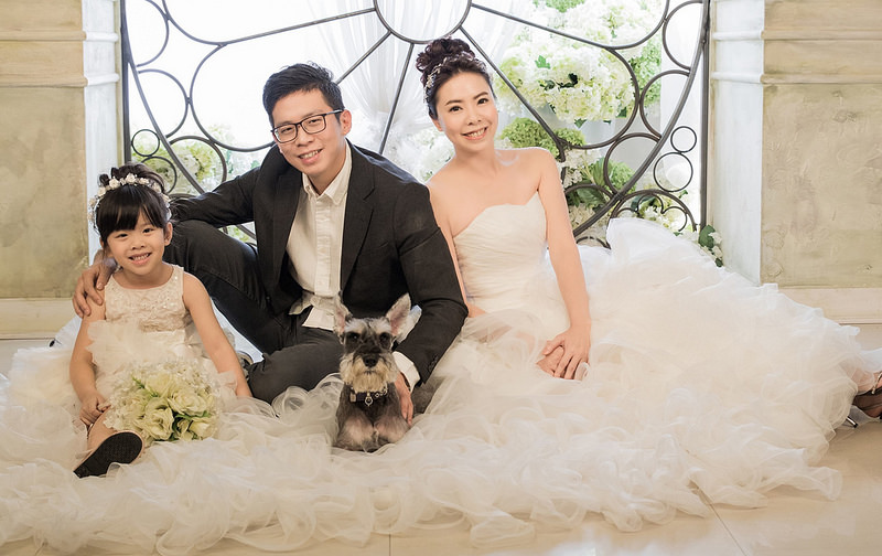 全家福拍照｜凱瑟琳婚紗｜結婚十週年紀念婚紗照｜全家福照