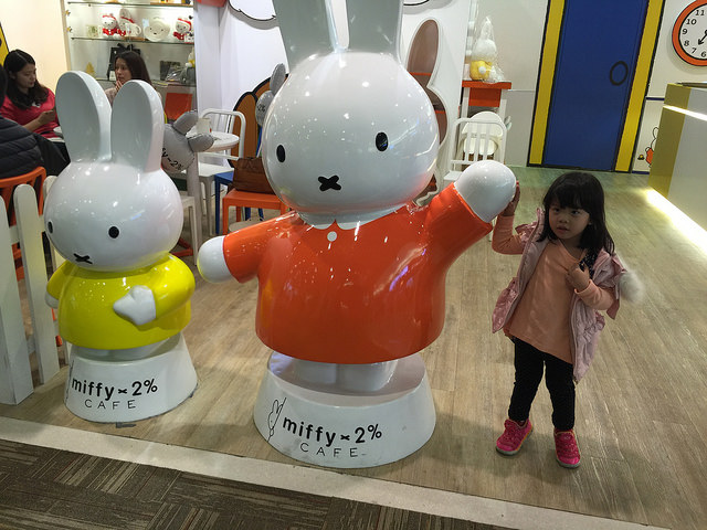 [中和環球購物中心]米飛兔主題餐廳-miffy x 2% CAFE超療癒的下午茶