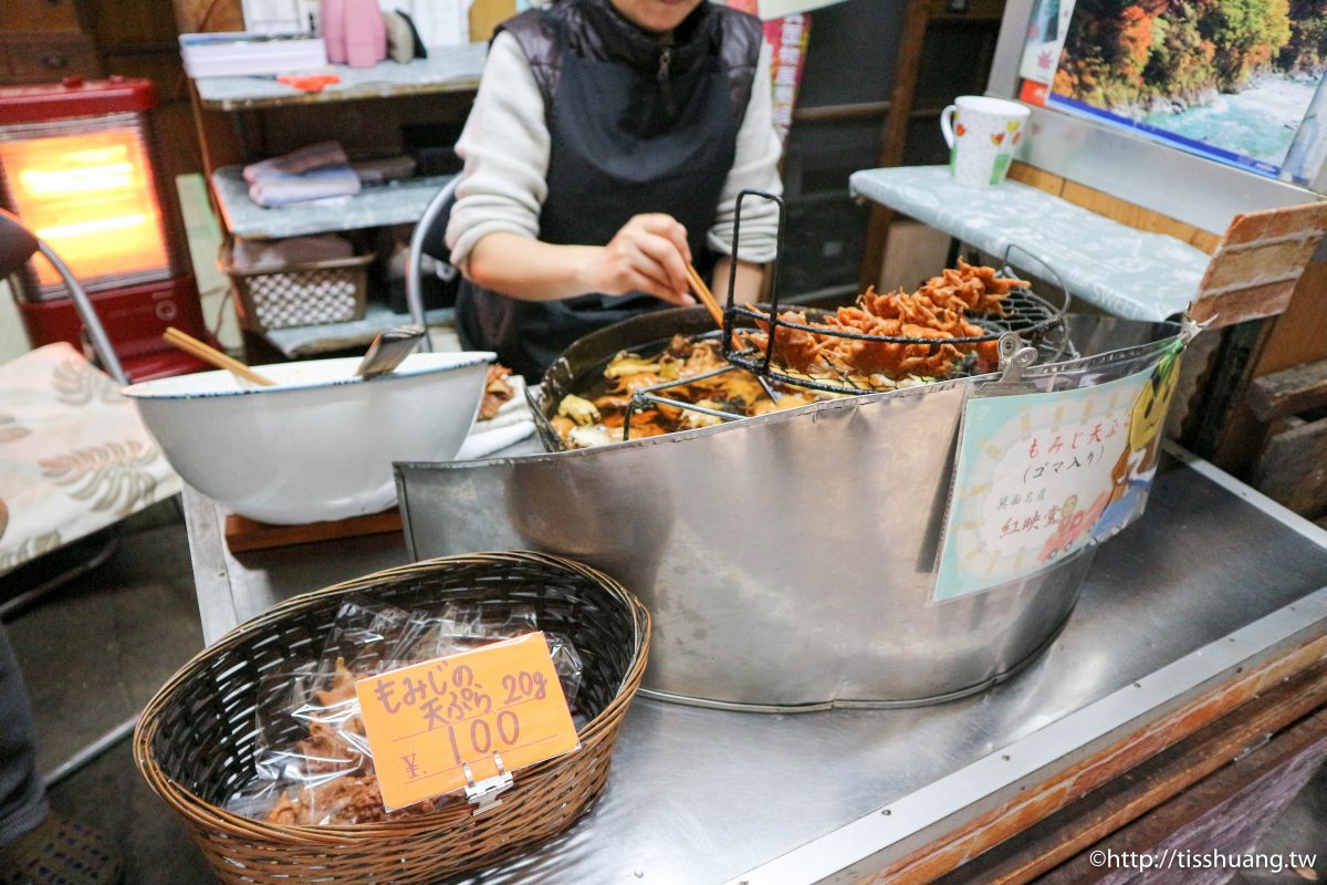 箕面瀑布｜大阪一日遊賞楓景點｜炸楓葉、足湯、烤香魚、若菜蕎麥麵