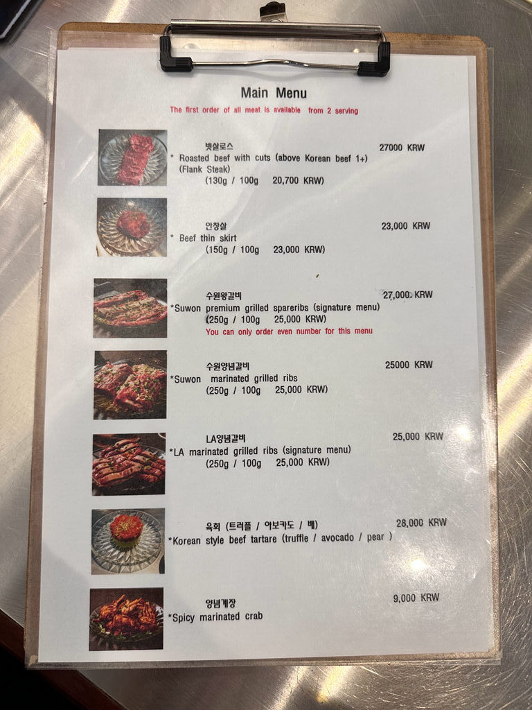 【Blue Roof Town弘大韓國烤肉店】噴汁牛肉燒烤，首爾慶生初體驗