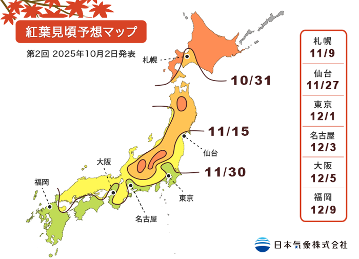 日本紅葉最前線！日本賞楓2025必備指南：追楓時間、名所、交通住宿一次搞定